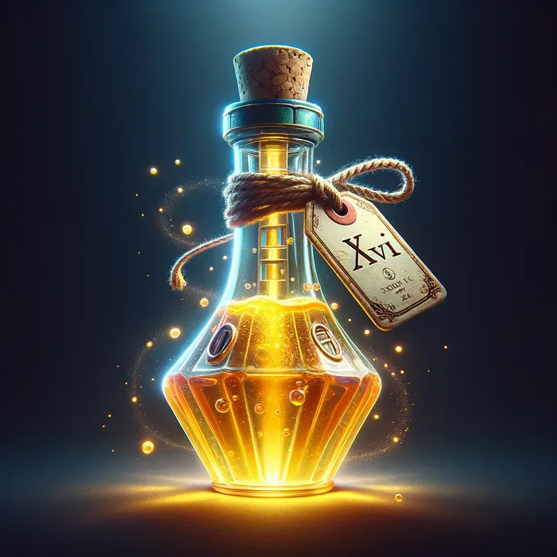 Magic Potions With Paper Tags