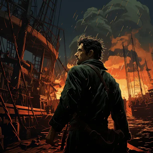 Futuristic Film Noir Art