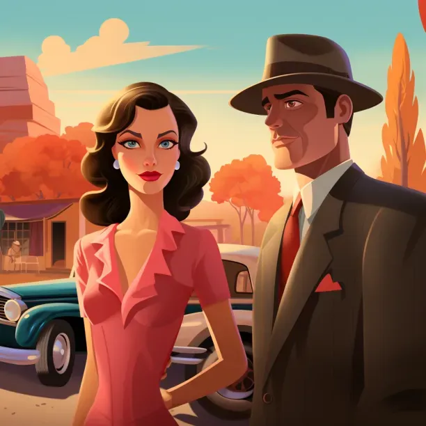 Futuristic Film Noir Art