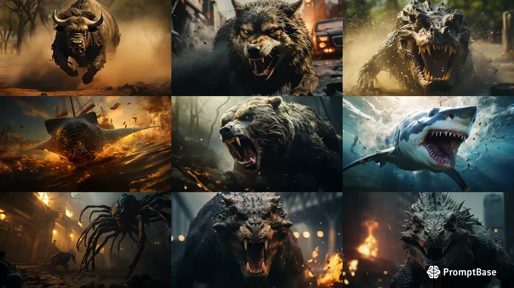 Cinematic Still Wild Animals Attacks