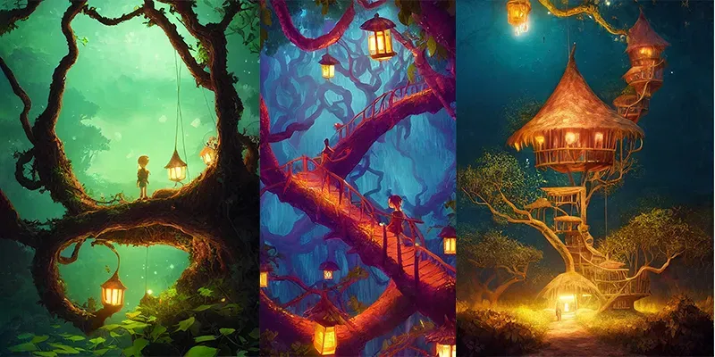 Fantasy Adventure In The Woods Book Cover generated by undefined