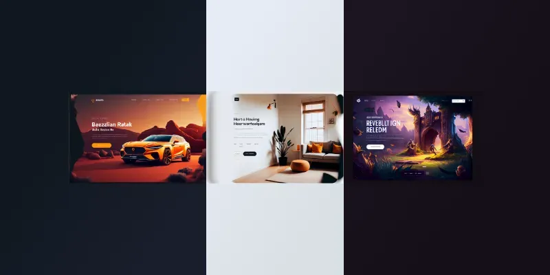 Pro Website UI Mockups generated by undefined
