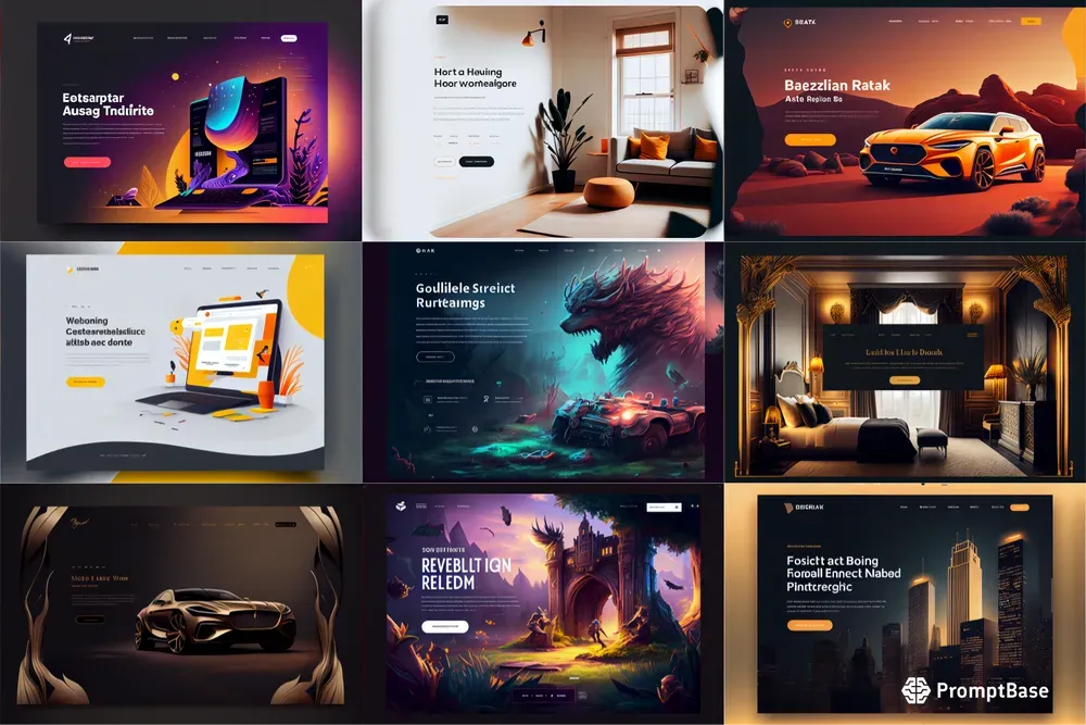Pro Website UI Mockups