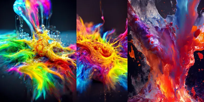 Colorful Energy Splashes generated by undefined