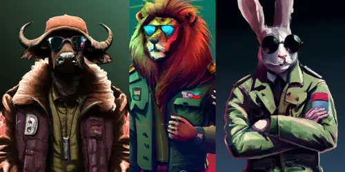 Animals With Swagger generated by dalle