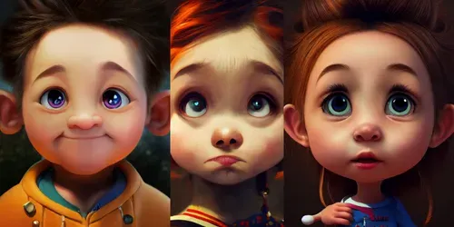 Mischievous Kids generated by midjourney