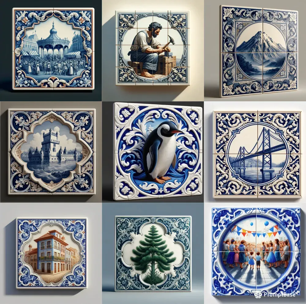 Portuguese Ceramic Tiles Azulejos