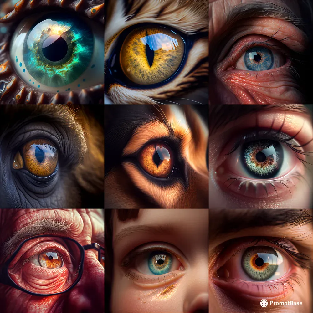 Macro Shots Of Eyes