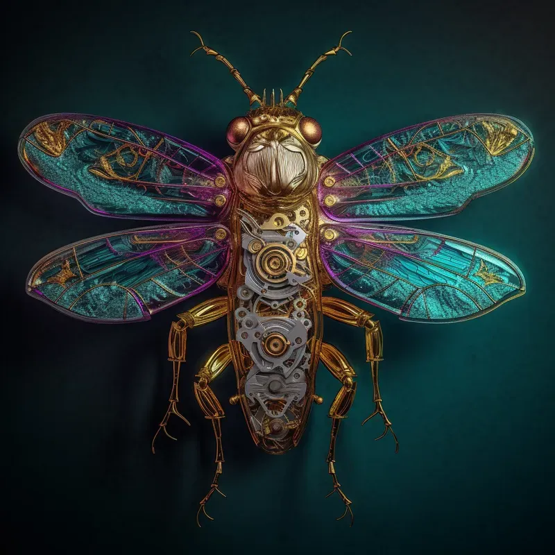 Digital Art Of Cute Metamorphosis Insects