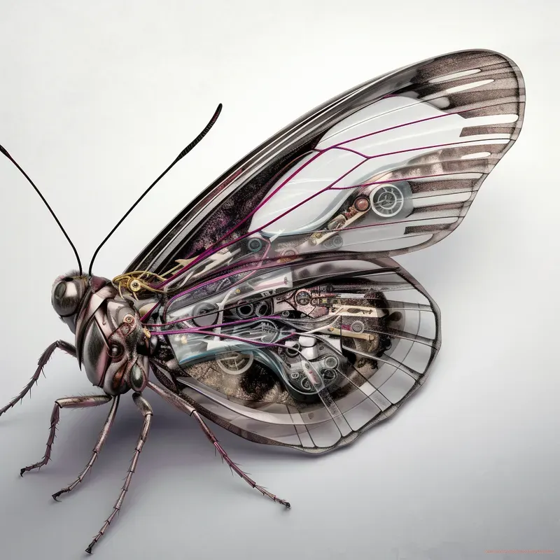 Digital Art Of Cute Metamorphosis Insects