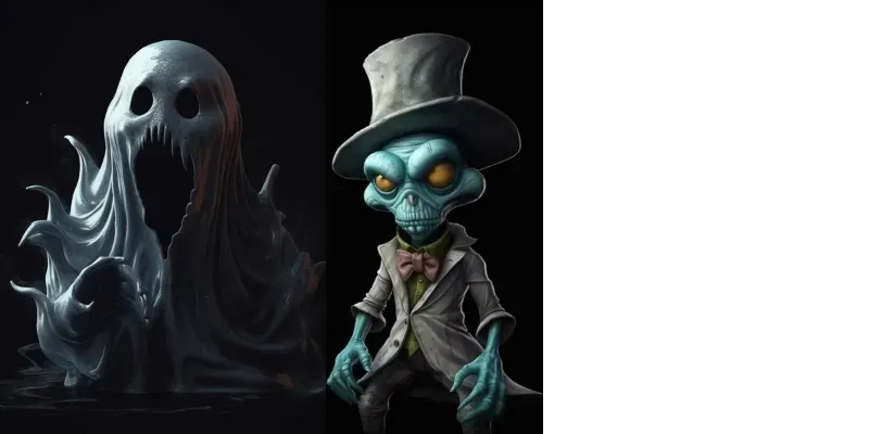 Creepy Horror Cartoons generated by undefined