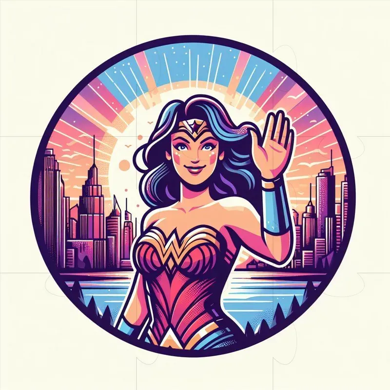 Superheroes In Action Logos Collections