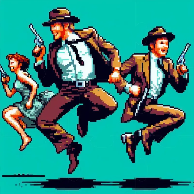 Retro Pixel Art Iconic Characters Unleashed