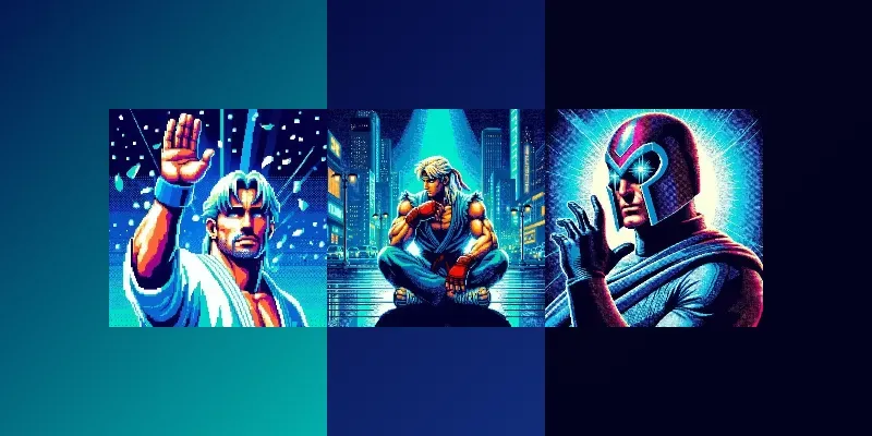 Retro Pixel Art Iconic Characters Unleashed generated by undefined