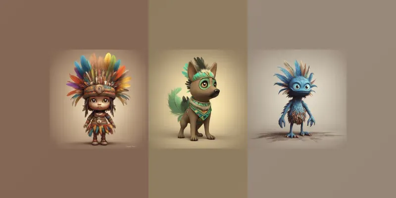 Feathered Spirit Dolls generated by undefined