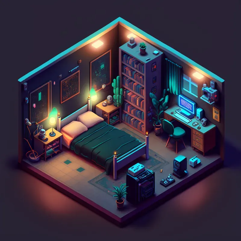 Isometric 3D Rpg Rooms