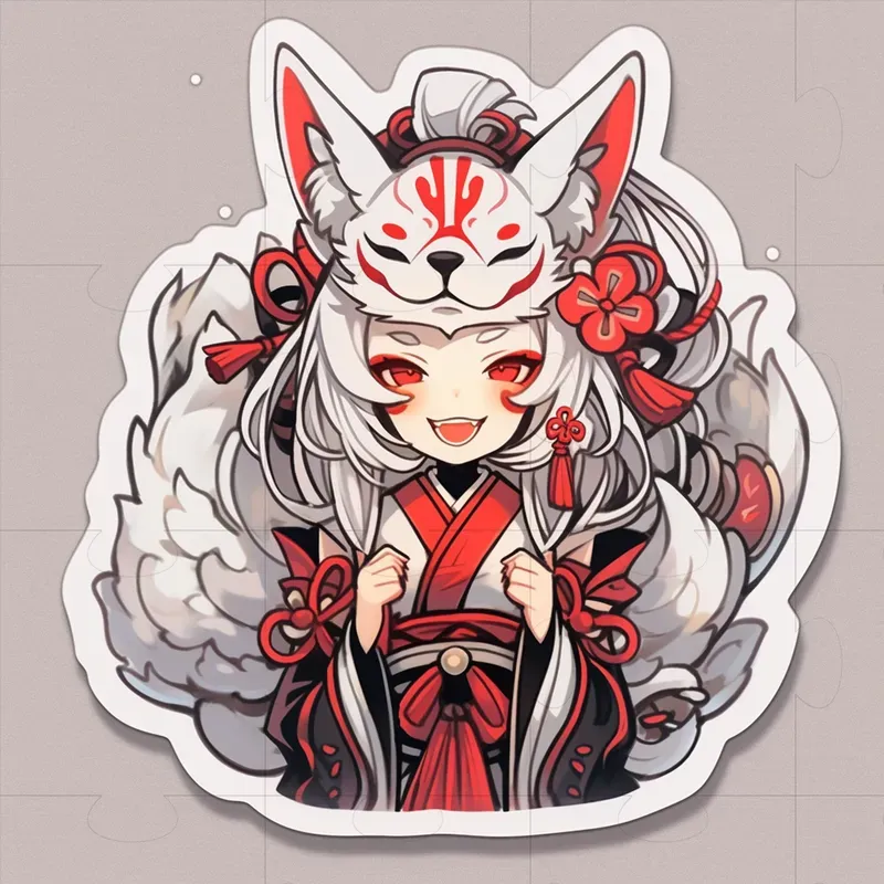 Suzu Hiroses Commanding Catgirl Stickers