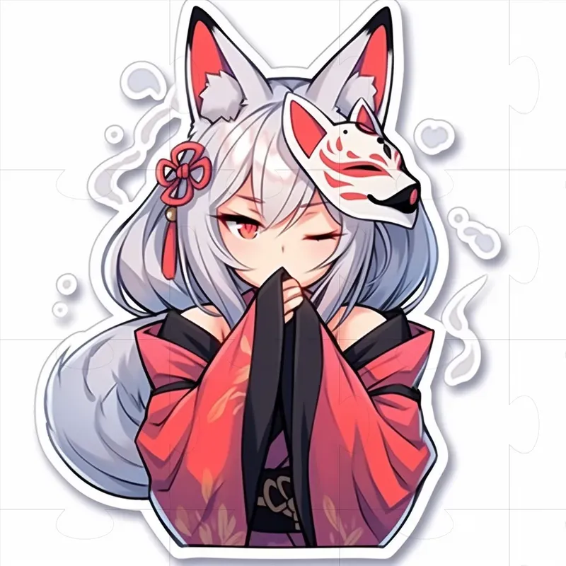 Suzu Hiroses Commanding Catgirl Stickers