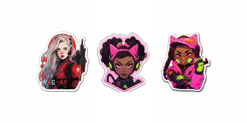 Suzu Hiroses Commanding Catgirl Stickers generated by undefined