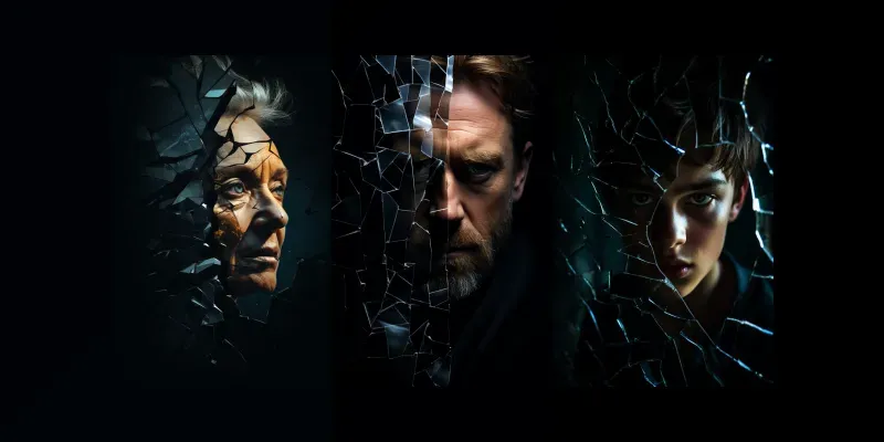 Shattered Mirror Portraits generated by undefined
