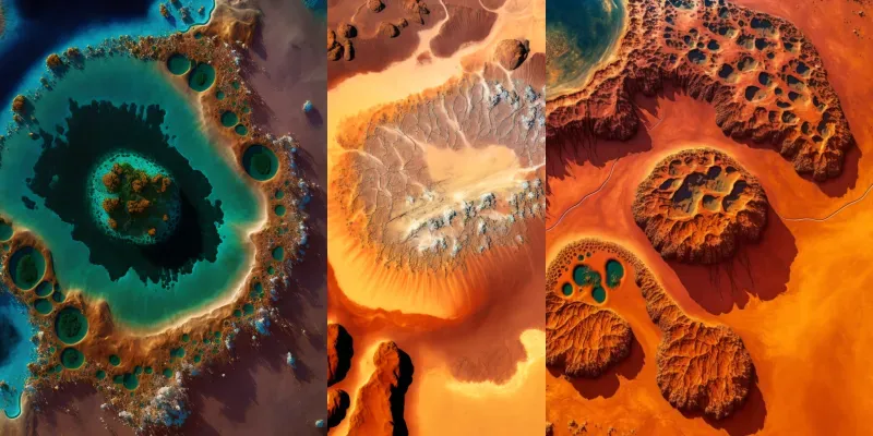 Satellite Photography Of Planet Surface generated by undefined