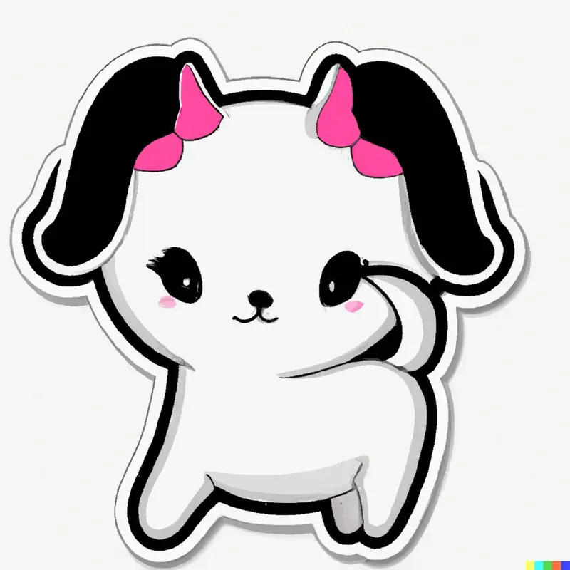 Cute 2d Animal Stickers
