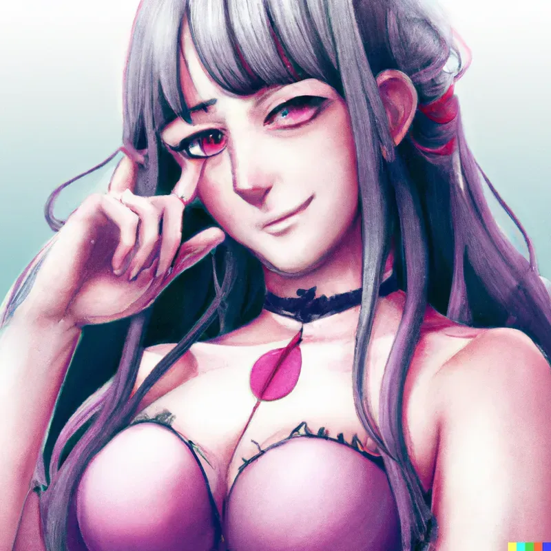 Manga Woman Pin-up Art
