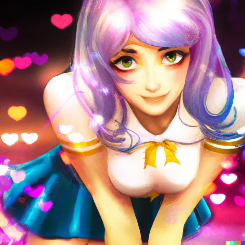 Manga Woman Pin-up Art
