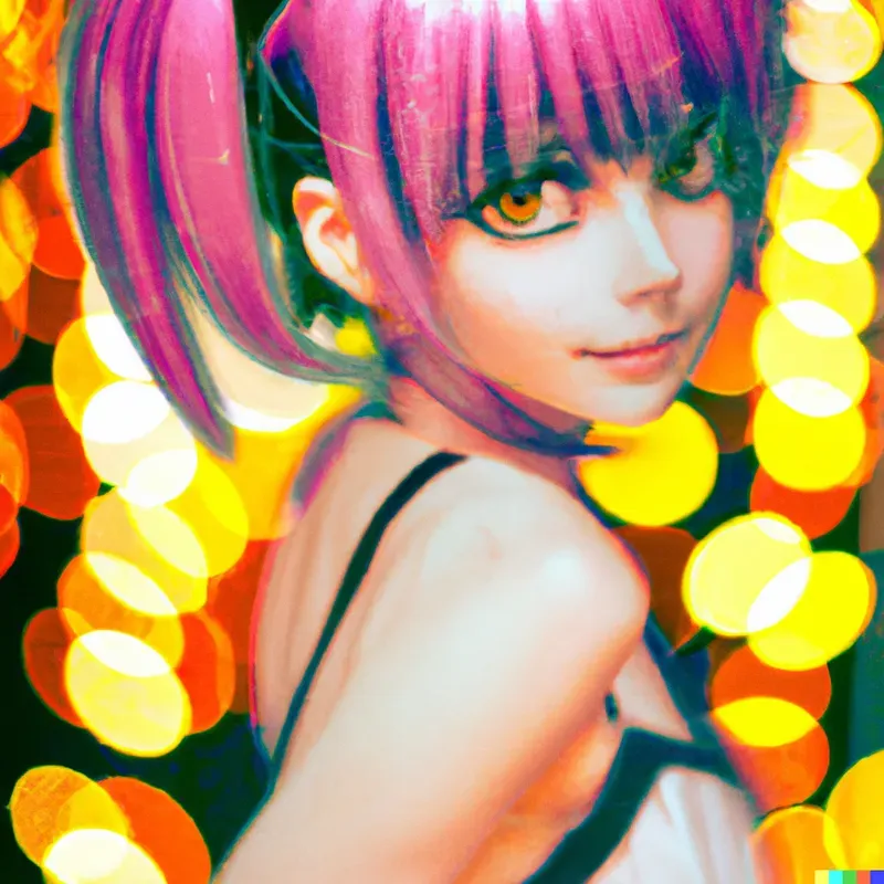 Manga Woman Pin-up Art