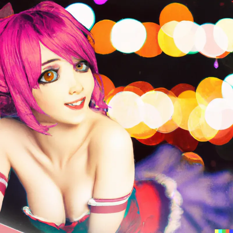 Manga Woman Pin-up Art