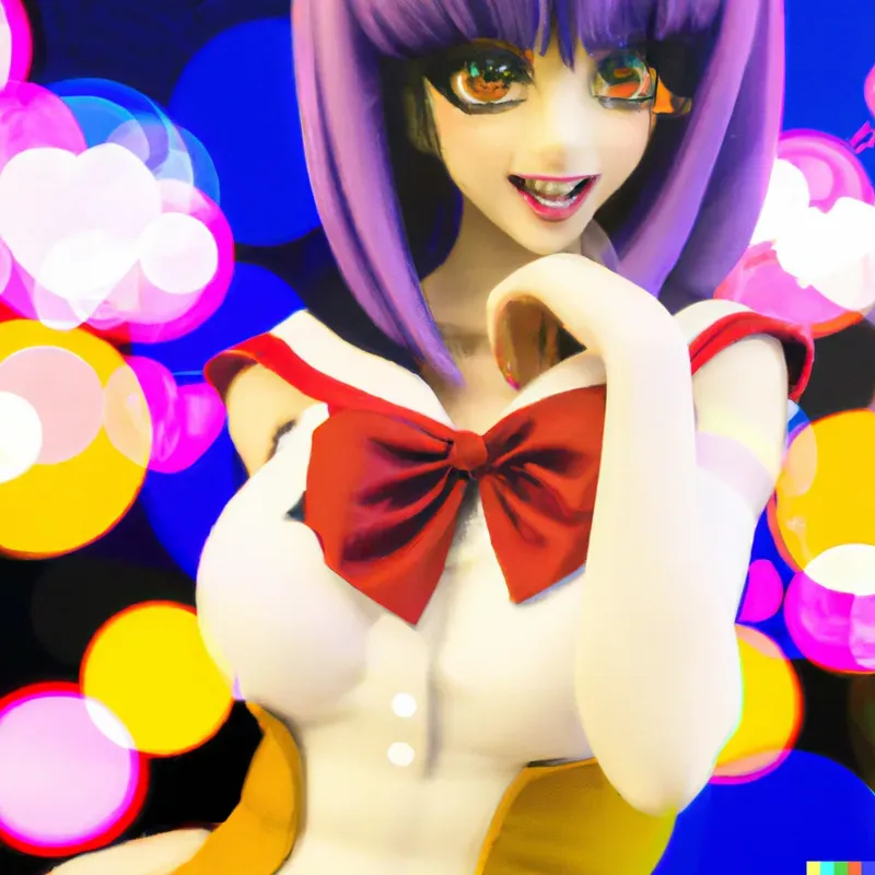 Manga Woman Pin-up Art