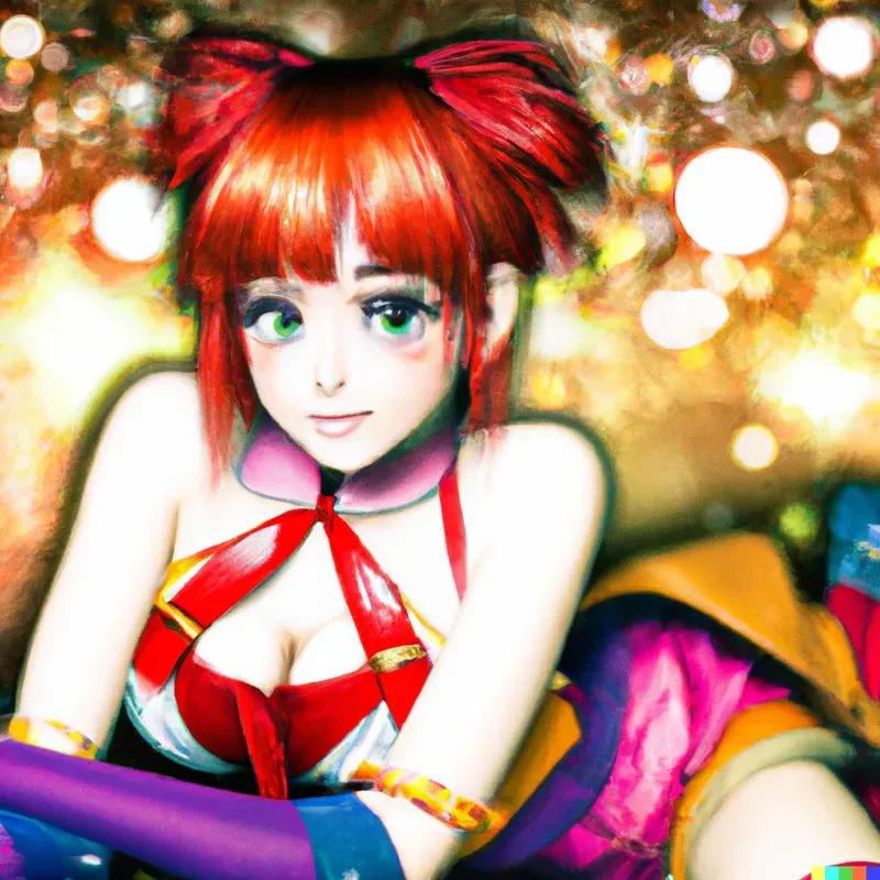Manga Woman Pin-up Art