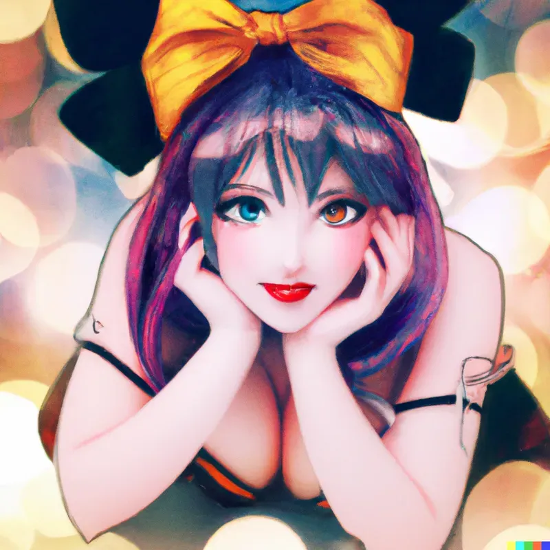 Manga Woman Pin-up Art