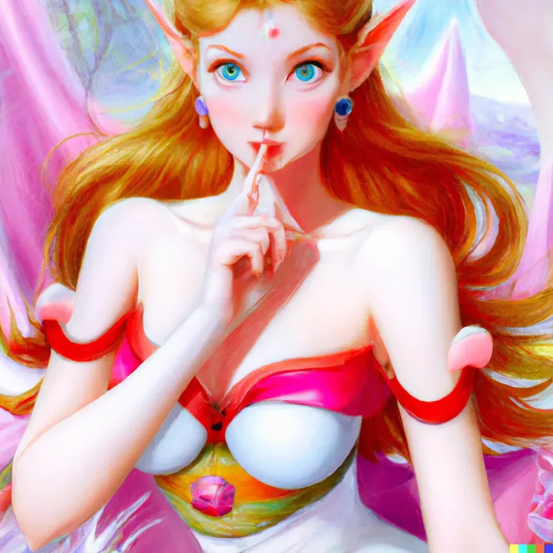 Elf Manga Woman Pin-up Art