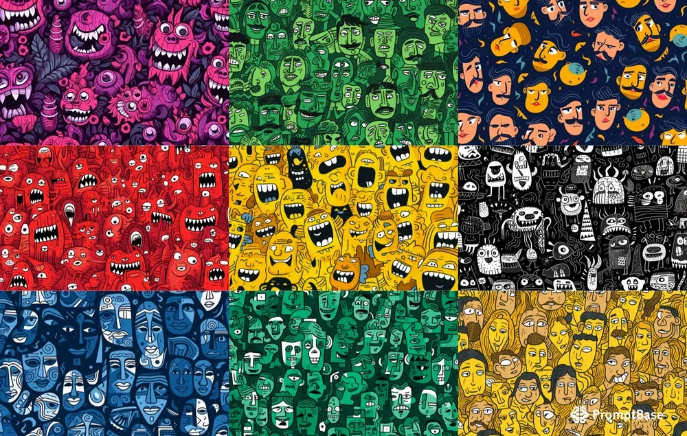 Crazy Cartoon Patterns