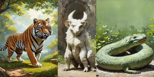 The Poetic Chimeras generated by stable-diffusion