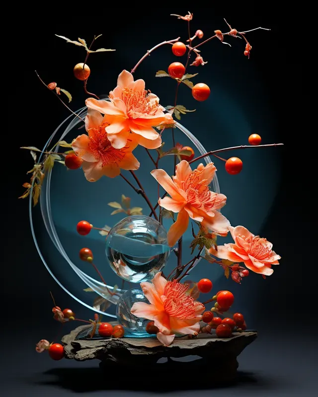 Ikebana Flower Arrangements