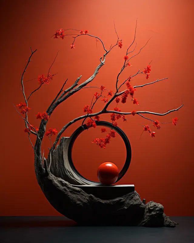 Ikebana Flower Arrangements