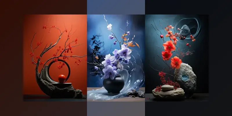 Ikebana Flower Arrangements generated by undefined