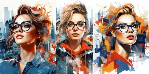 Digital Fashwaves generated by midjourney