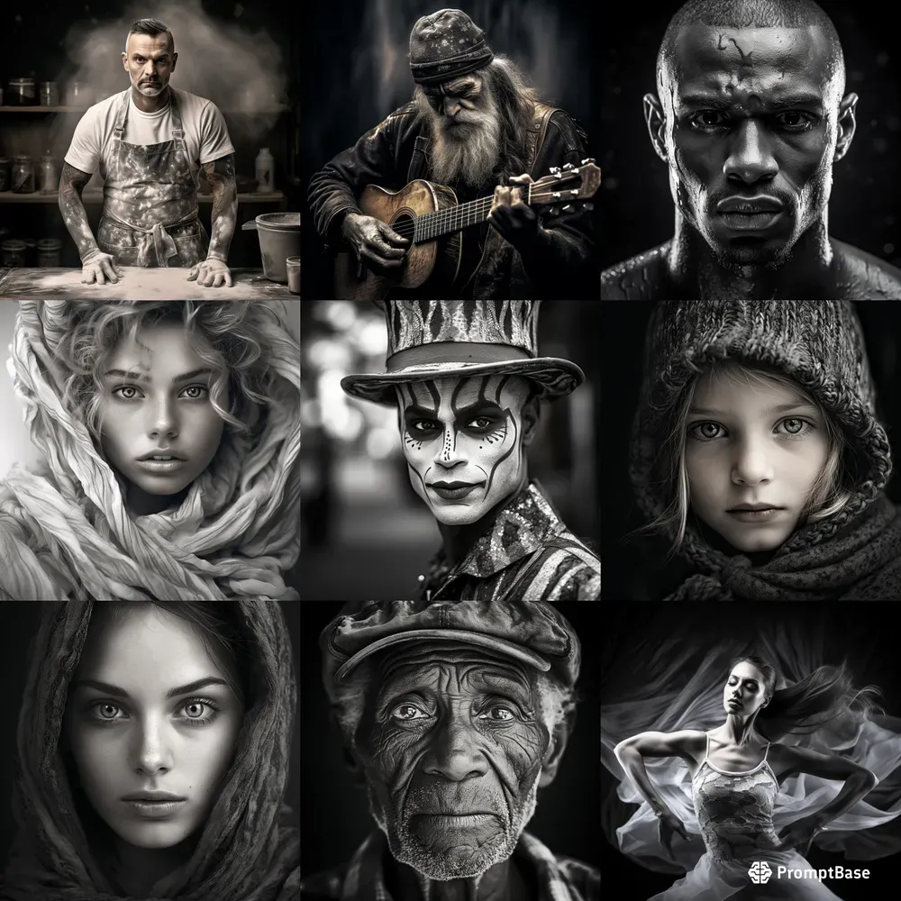 Stunning Monochromatic HDr Portraits