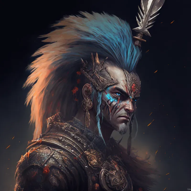 Illustrations Of A Fantastic Warriors