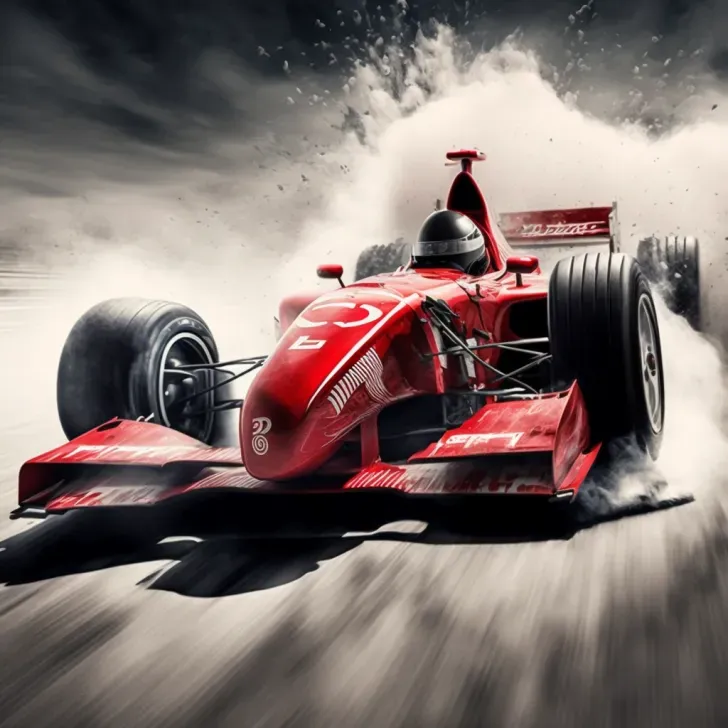 Race Cars In Motion
