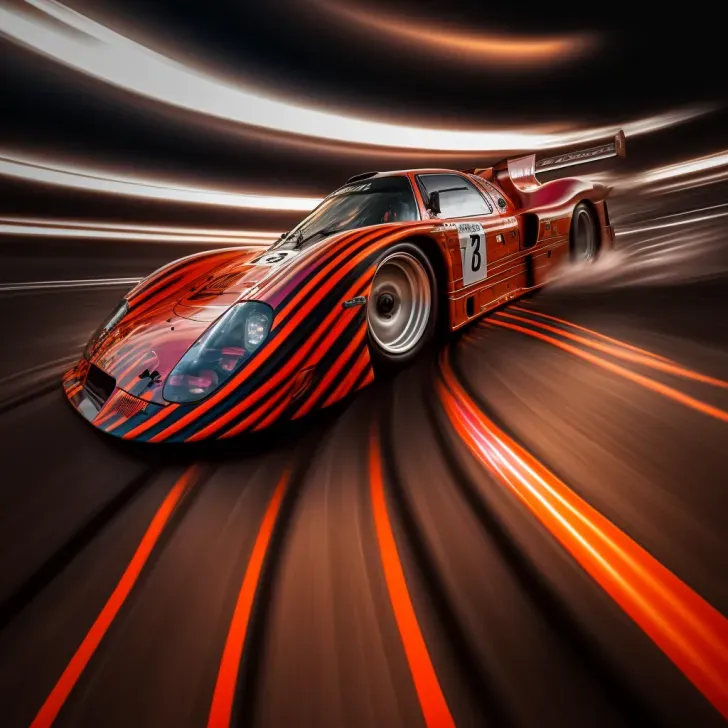 Race Cars In Motion