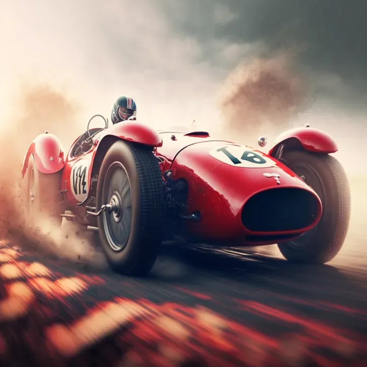 Race Cars In Motion