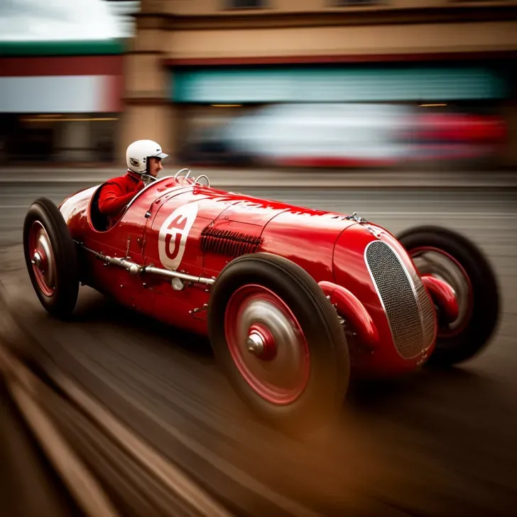 Race Cars In Motion