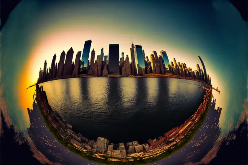 Fisheye City Skylines