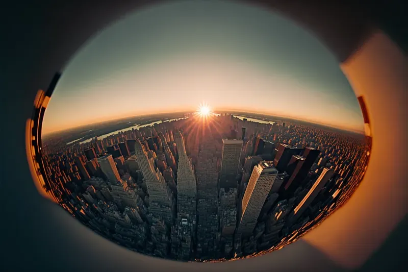 Fisheye City Skylines