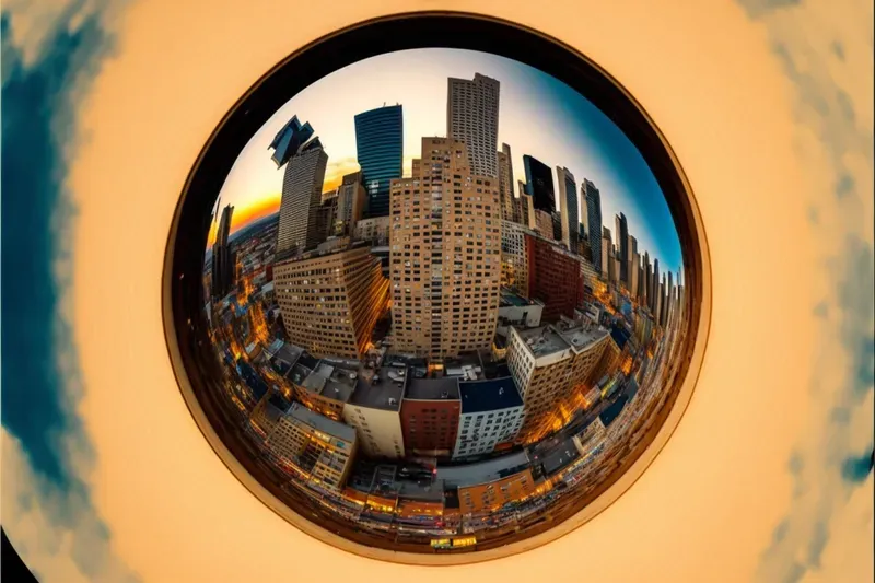 Fisheye City Skylines