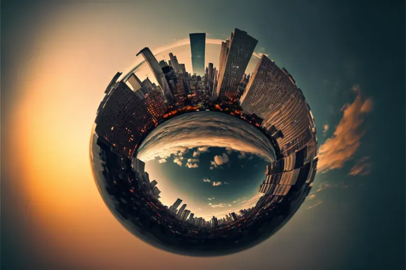Fisheye City Skylines